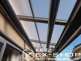 のバルコニー・ベランダ屋根 パワーアルファ L型 ルーフタイプ 単体 積雪〜30cm対応 施工例