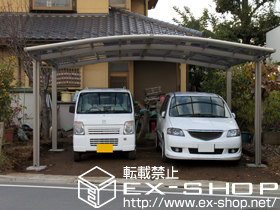 のカーポート カーブポートシグマIII ワイド 積雪〜20cm対応 施工例