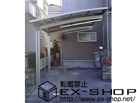 のカーポート カーブポートシグマIII 積雪〜20cm対応＋収納式サポート カーブポートシグマＩＩＩ用 施工例