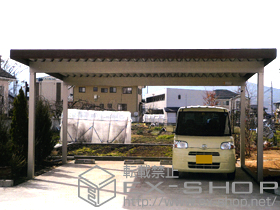 のカーポート レオンポートneo 2台用　積雪〜50cm対応 施工例