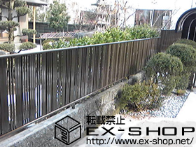 のフェンス・柵 ハイミレーヌ2型 フリーポールタイプ 施工例