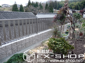 のフェンス・柵 ハイミレーヌR5型フェンス　フリーポールタイプ 施工例