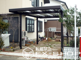 のカーポート ジーポートneo 積雪100cmＡタイプ 4本柱　角柱仕様　 施工例