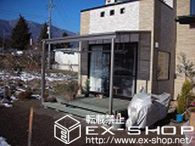 のテラス屋根 ライザーテラスII F型 1500 単体 テラスタイプ 積雪〜50cm対応 施工例