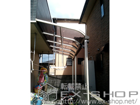 のテラス屋根 プレシオステラス R型 テラスタイプ 連棟 積雪〜20cm対応 施工例