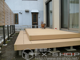 のウッドデッキ リウッドデッキ 200 単体　段床仕様 施工例