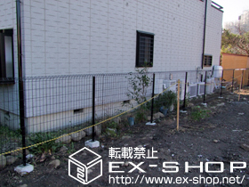 のフェンス・柵 イーネットフェンス1F型 自由柱タイプ 施工例