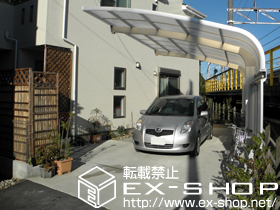 のカーポート テールポートシグマIII 積雪〜20cm対応＋サイドパネル 1段H1000 施工例