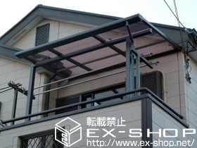 のバルコニー・ベランダ屋根 ライザーテラスII F型 屋根タイプ 単体 積雪〜20cm対応 施工例