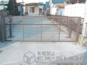 のカーゲート ワイドオーバードアS1型 電動式 施工例