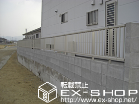 のフェンス・柵 レスティナフェンス22型　自由柱タイプ 施工例