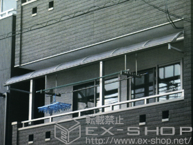 のバルコニー・ベランダ屋根 ヴェクターテラス R型  屋根タイプ 連棟 積雪〜20cm対応+吊り下げ物干し　標準　2本入 施工例