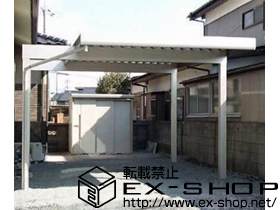 のカーポート レオンポートneo 1台用 角柱仕様 標準鼻隠し 積雪〜50cm対応 施工例