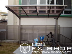 のサイクルポート・駐輪場 カーブパークシグマIII オープンタイプ 積雪〜20cm対応 施工例