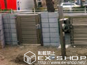 の門扉 シャレオR5型門扉 片開き 柱使用 施工例