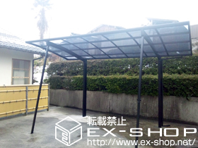 のカーポート カーブポートシグマIII 積雪〜20cm対応＋着脱式サポート柱 施工例