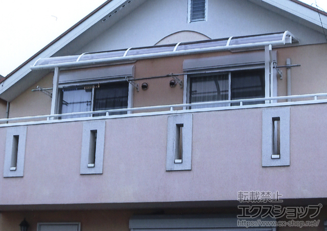 のバルコニー・ベランダ屋根 ライザーテラスII R型 単体 屋根タイプ 積雪〜20cm対応 施工例