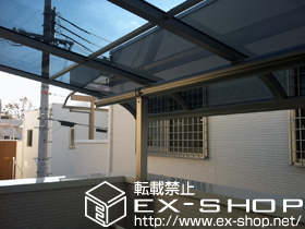 のバルコニー・ベランダ屋根 プレシオステラスR型 屋根タイプ 単体 積雪〜20cm対応 施工例