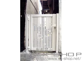 YKKAPの門扉 エクスライン門扉6型 片開き 門柱仕様 施工例