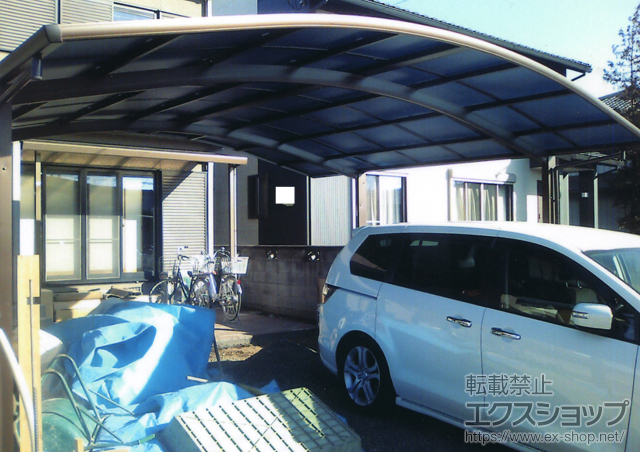 のカーポート プレシオスポート ワイド 積雪〜20?対応 施工例