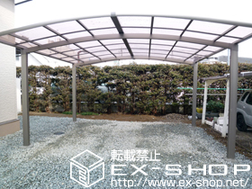 のカーポート カーブポートシグマIII ワイド 積雪〜20cm対応 施工例