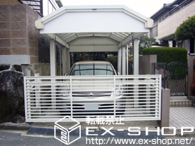 のカーゲート オーバードアS1型 電動式 施工例