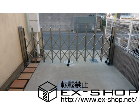 のカーゲート トリップゲート PB型 ノンレール 片開き 30S 施工例