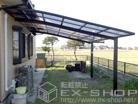 のカーポート ルーフポートシグマIII 積雪〜30cm対応+吊下げ式物干し 標準 2本入 施工例