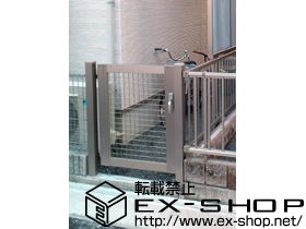 の門扉 プリレオ R13型 片開き 柱使用 施工例