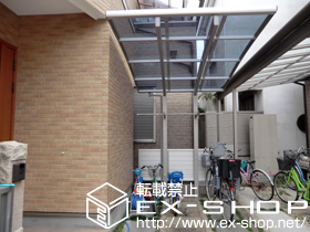 のカーポート プレシオスポート 積雪〜20cm対応＋収納式物干し（2本入り） 施工例