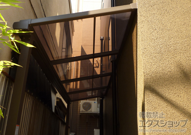 のテラス屋根 ライザーテラスII F型 単体 テラスタイプ 積雪〜20cm対応 施工例