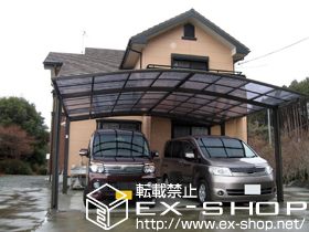 のカーポート カーブポートシグマIII ワイド 積雪〜30cm対応 施工例