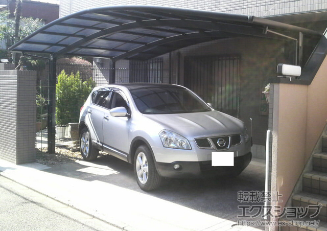 のカーポート カーブポートシグマIII ワイド 積雪〜30cm対応 施工例