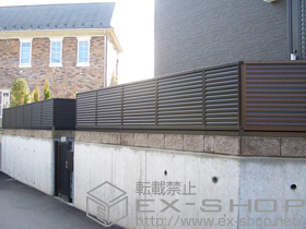 のフェンス・柵 プリレオR5型フェンス フリーポールタイプ 施工例