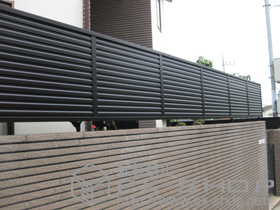 のフェンス・柵 プリレオR5型フェンス フリーポールタイプ 施工例