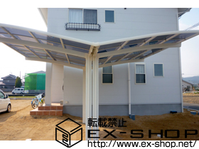 のカーポート カーブポートシグマIII Y合掌 積雪〜20cm対応 施工例