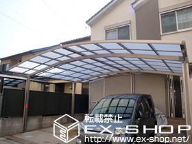 のカーポート カーブポートシグマIII ワイド 積雪〜20cm対応 施工例