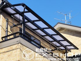 のバルコニー・ベランダ屋根 パワーアルファ L型 屋根タイプ 単体　積雪〜30cm対応 施工例