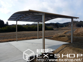 のカーポート カーブポートシグマIII ワイド 積雪〜20cm対応 施工例