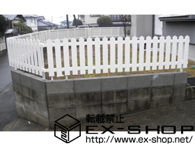 のフェンス・柵 レスティンフェンス7型 自由柱タイプ 施工例