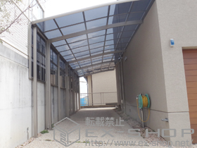 のカーポート ルーフポートシグマIII 縦連棟 積雪〜30cm対応+サイドパネル 施工例