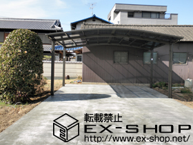 のカーポート カーブポートシグマIII ワイド 積雪〜20cm対応 施工例