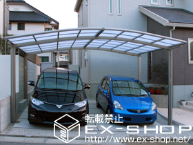 のカーポート カーブポートシグマIII ワイド 積雪〜20cm対応 施工例
