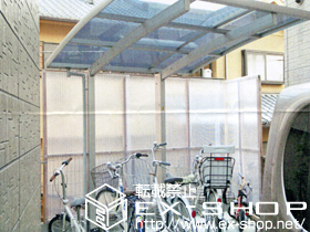 のサイクルポート・駐輪場 レイナポート ミニ　積雪〜20cm対応 施工例