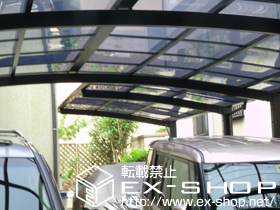 のサイクルポート・駐輪場 カーブポートシグマIII ミニ 積雪〜20cm対応 施工例