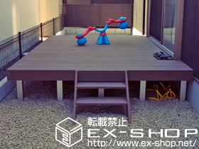 のウッドデッキ リウッドデッキ 200 単体＋リウッドステップ 施工例