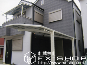 のバルコニー・ベランダ屋根 ライザーテラスII R型 屋根タイプ 単体 積雪〜20cm対応 施工例