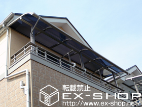 のバルコニー・ベランダ屋根 ライザーテラスII R型 屋根タイプ 連棟　積雪〜20cm対応 施工例
