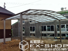 のカーポート カーブポートシグマIII ワイド 積雪〜30?対応 施工例