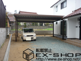 のカーポート レオンポート neo 2台用 角柱仕様 積雪〜50cm対応 施工例